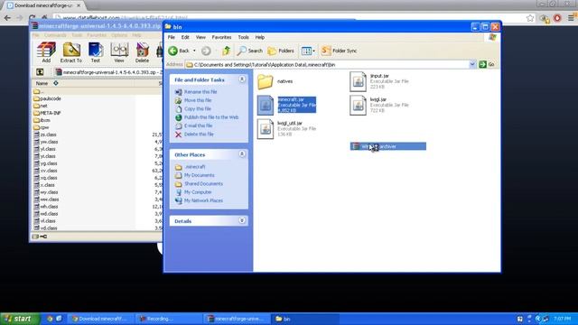 Minecraft Mods : How to install minecraft forge for version 1.4.5 смотреть онлайн