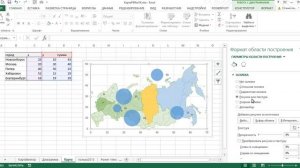 Карта в Excel. Часть 2.