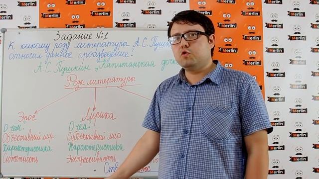 Задание № 1 ЕГЭ по литературе. Теория литературы, литературные роды смотреть онлайн