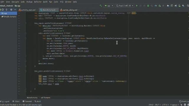 EditText, Picker, Dialog in Android Studio Kotlin смотреть онлайн