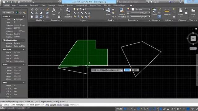 How to determine Total Area in AutoCAD 2015 смотреть онлайн