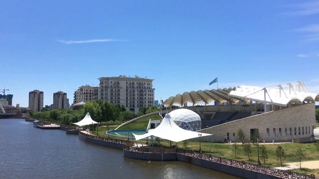 Нурсултан (Астана) Казахстан: прогулка по набережной 2019 смотреть онлайн