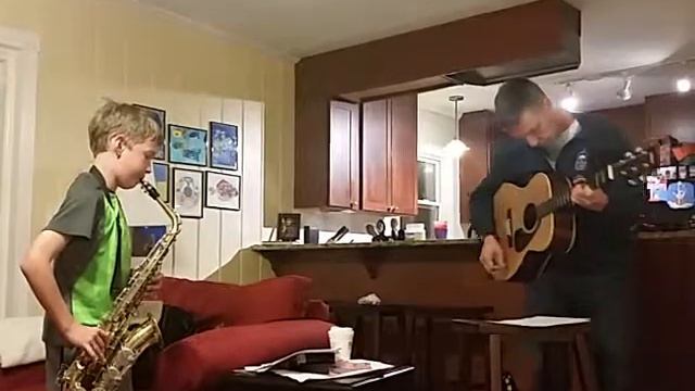 Oh come Emanuel on the alto sax and guitar смотреть онлайн