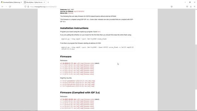 MicroPython para ESP32 #2 : Instalando MicroPython en un esp32. Actualizando Firmware. смотреть онлайн