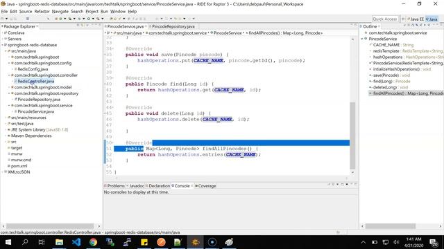 Spring Boot Integration with Redis Cache By Jedis & Spring-Data-Redis Library смотреть онлайн