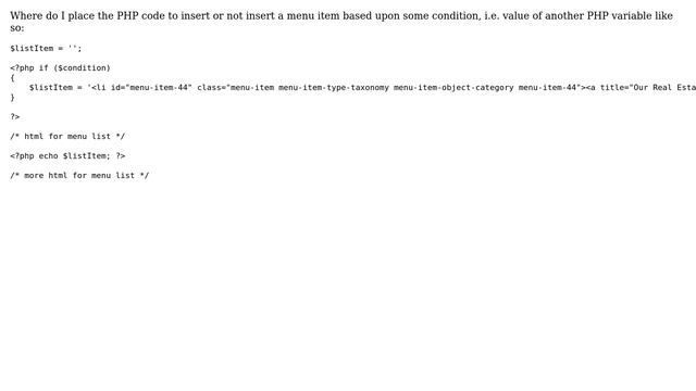 Wordpress: Where to place PHP code that inserts (or doesn't insert) menu item? (2 Solutions!!) смотреть онлайн