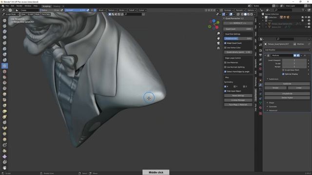 Joker fan art - XP-PEN Artist pro 16 - Blender смотреть онлайн