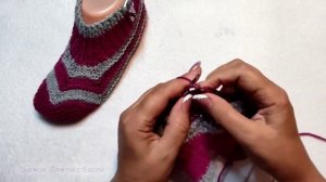 ?Следки быстро и легко? Запросто!➡️МК- на двух спицах и без шва ?