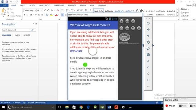 webview progress bar dialog android studio example смотреть онлайн
