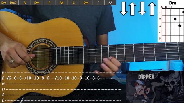 Gravity Falls -Intro-Acordes-TABS-PDF-Cover-Music Cover-Mtz смотреть онлайн