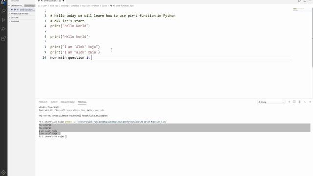 Python Tutorial: Print Function and Strings TUTORIAL #1 #tiktokgirls #trending смотреть онлайн