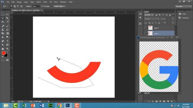 How to make GOOGLE logo in Photoshop cc | Easy and Simple method. смотреть онлайн