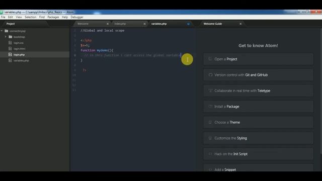 PHP MYSQLi TUTORIAL 2 VARIABLES смотреть онлайн
