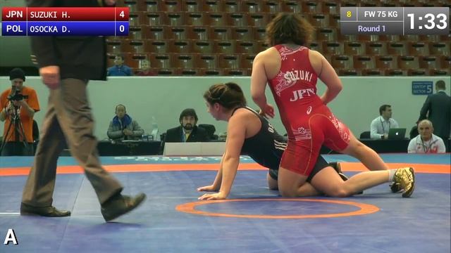 75 kg - Hiroe SUZUKI (JPN) df. Daria Urszula OSOCKA (POL), 9-0 смотреть онлайн