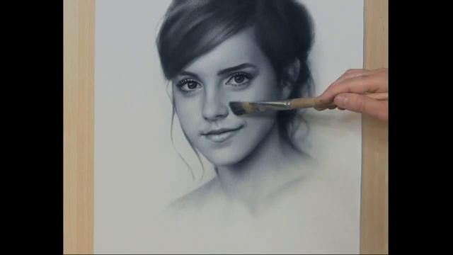 Рисование портрета Сухая кисть смотреть онлайн