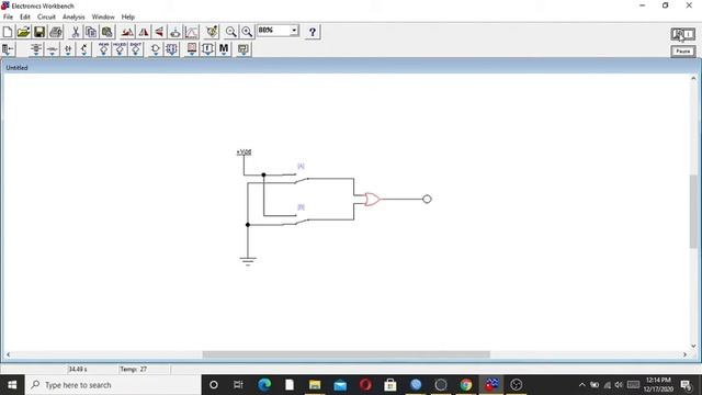 Basic Logic Gates in Electronic Workbench 1/2 смотреть онлайн