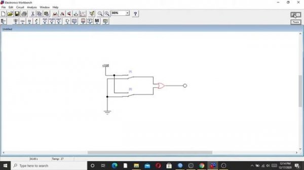 Basic Logic Gates in Electronic Workbench 1/2