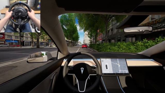 CityDriver - Model Z (Tesla Model Y) | Early Beta [Steering Wheel Gameplay] смотреть онлайн