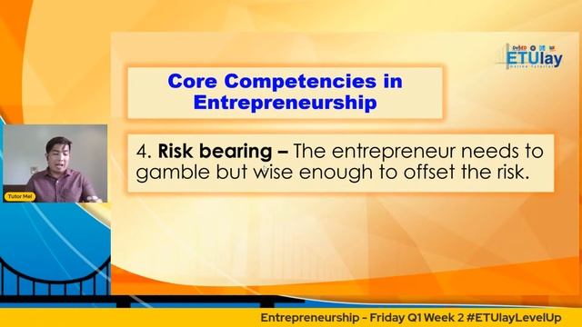 Entrepreneurship - Friday Q1 Week 2 #ETUlayLevelUp смотреть онлайн