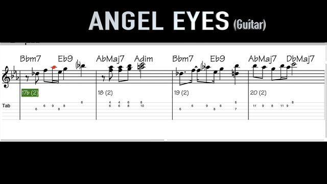 Angel Eyes (Guitar Comping) - C Instruments -Jazz Standards Backing track - 95 bpm. смотреть онлайн