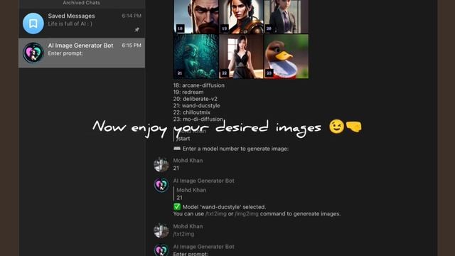 This Free AI Image generator telegram bot will blow your mind! смотреть онлайн