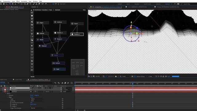 3D Wireframe Transitions in AE | After Effects Tutorial смотреть онлайн