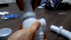 Как собрать слив для раковины