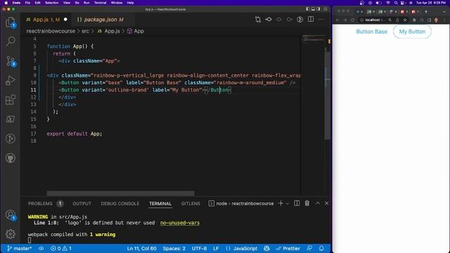 React Rainbow Course #3 | Buttons смотреть онлайн