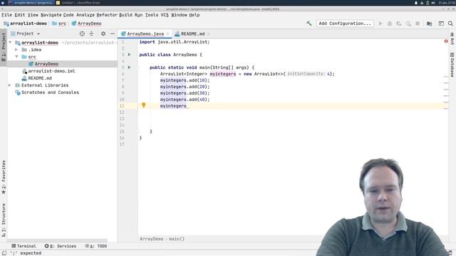 ArrayList Java Example: How to use ArrayList смотреть онлайн