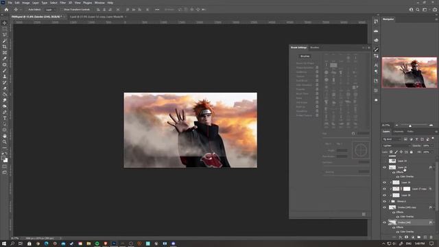 Creating PAIN in Photoshop | Naruto Shippuden SPEED ART смотреть онлайн
