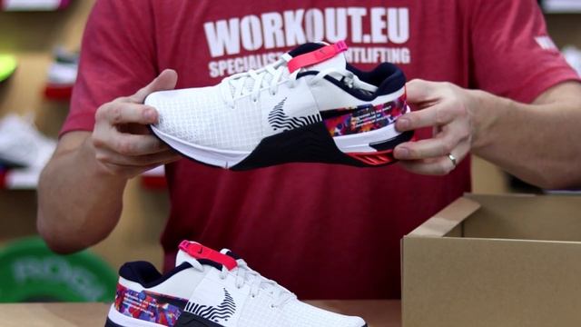 Woman Shoes Nike Metcon 8 white - floral (DO9327-101) unboxing [4K] смотреть онлайн