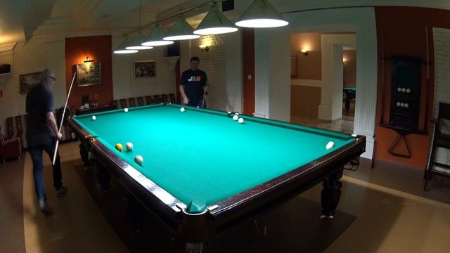 Омка - партия между Борисом и Владимиром на русском бильярде смотреть онлайн