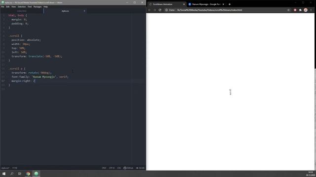 minimalistic Scroll Down Animation | only HTML and CSS смотреть онлайн