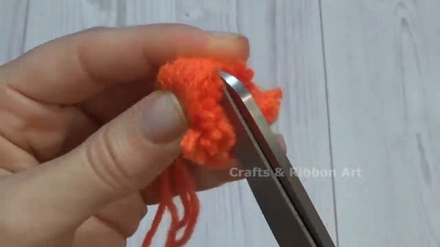 Super Easy Pom Pom Making Ideas With Fork - Hand Embroidery Amazing Trick- Easy Woolen Flower Makin