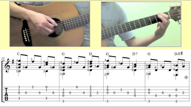 The First Noel / English carol (Guitar) [Notation + TAB] смотреть онлайн