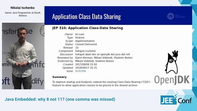 Java Embedded: why 8 not 11? (one comma was missed) (Nikolai Ischenko, Belarus) [RU] смотреть онлайн