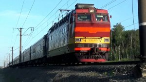 ЧС4т-425 с пассажирским поездом