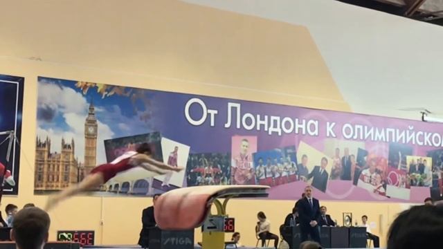 Духно Арсений - Опорный прыжок - Первенство России 2021 - 1 разряд - Обязательная программа смотреть онлайн