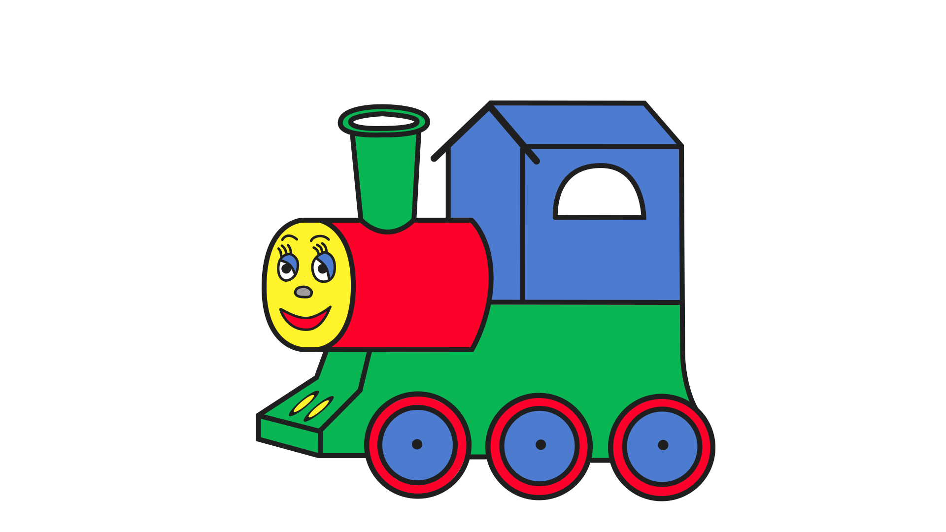 Как нарисовать паровоз смотреть онлайн