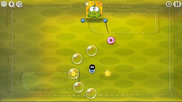 Ам Ням Cut the Rope #2 Тканевая Коробка Прохождение Детское игровое Видео по Мультику смотреть онлайн