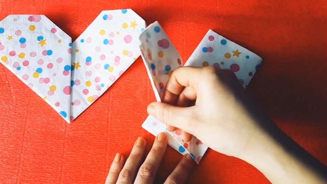 СЕРДЕЦЕ из САЛФЕТКИ / сервировка стола салфетки смотреть онлайн