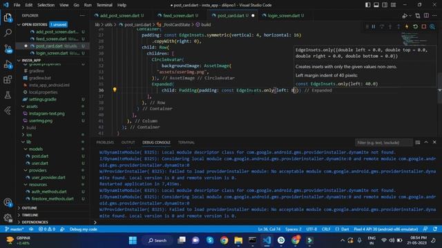 13. Feed post UI | Flutter | Instagram | Firebase clone | FullStack Tamil Tutorial Dilip Coder смотреть онлайн
