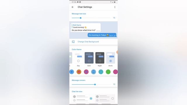 how to change telegram chat theme and color | Telegram tips смотреть онлайн