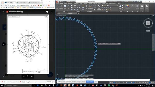 AutoCAD - Bike Sprocket смотреть онлайн