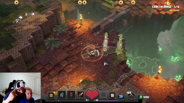 Minecraft dungeons #14 проходим секретную миссию Плато Панд игре в Майнкрафт Данжеон смотреть онлайн