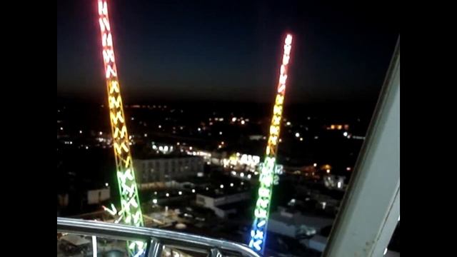 Лунапарк, Айя-Напа, Кипр. Вид с высоты 45 метров. смотреть онлайн