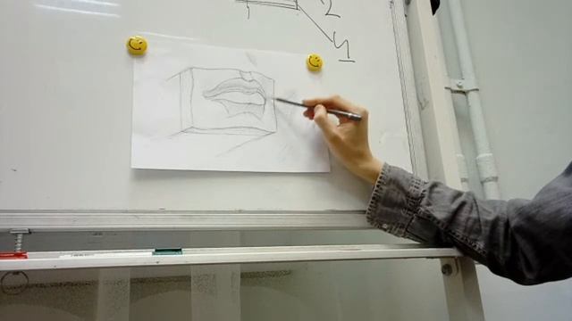 Как штриховать карандашом. Губы Давида. Художник - педагог Фёдор Усачёв смотреть онлайн