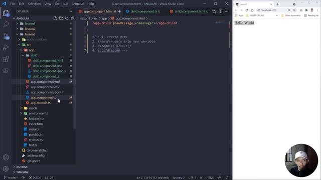 6 - Parent to Child Component Interaction смотреть онлайн
