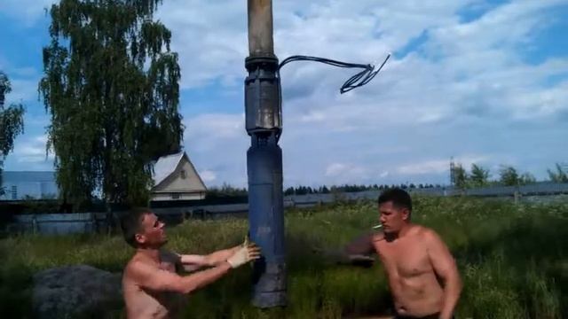 СантАрИ, замена глубинного насоса, часть 5. смотреть онлайн