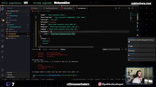 Crear componente VUE y publicar paquete en NPM | ? Live смотреть онлайн